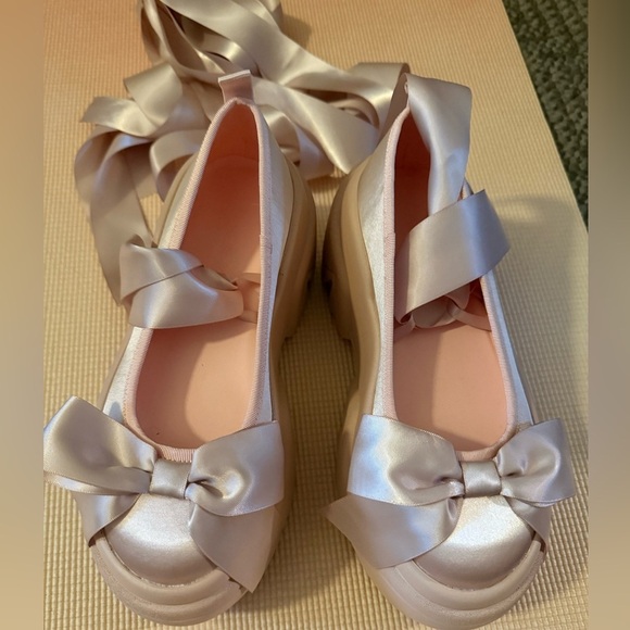 Sugar Thrillz Shoes - Sugar thrillz balletcore wrap platform size 6. New without box